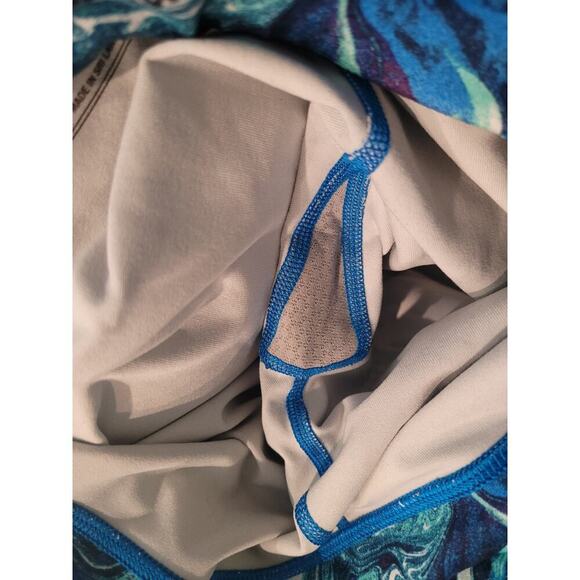 Patagonia Women's leggings Size Medium Multicolor Blue Cotton Blend Email Logo - Picture 4 of 7